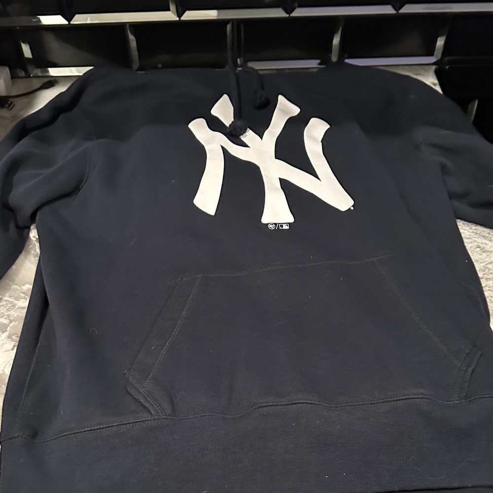 47 Black Hoodie with White Emblem - Picture 3 of 3